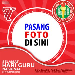 twibbon hari guru hgn hut pgri 1 - 13 Twibbon Terbaik Hari Guru Nasional 25 November 2022 gambar 2