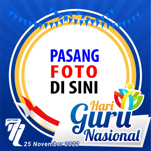 twibbonize template bingkai foto peringatan Hari Guru nasional 25 november 2022 design 5 img