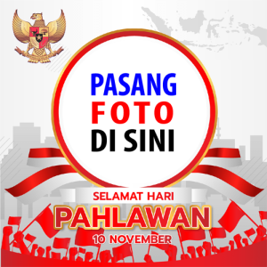 twibbon hari pahlawan 10 - 11 Twibbon Hari Pahlawan 2022 Terbaru - 10 November gambar 11