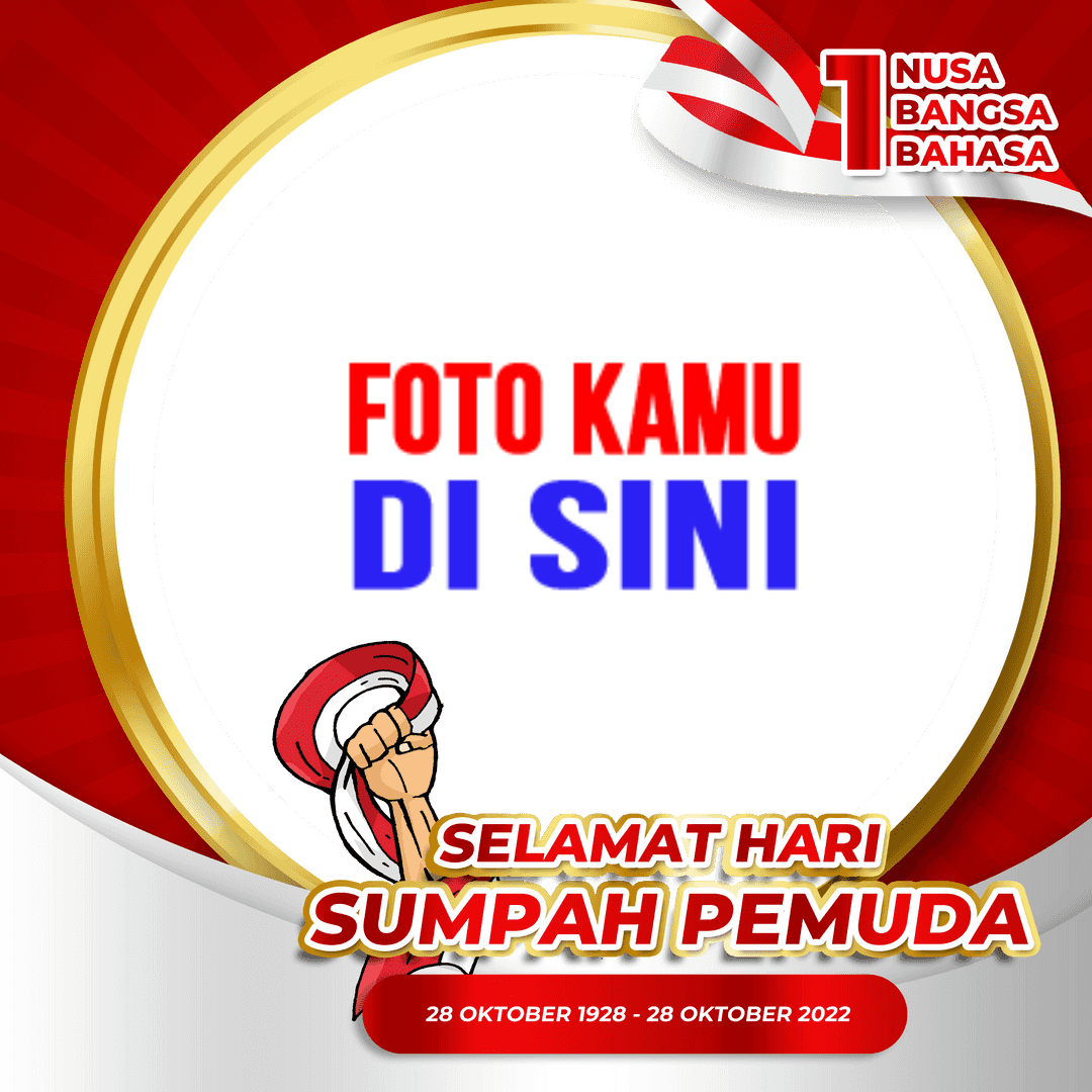 twibbonize dp template selamat Hari sumpah pemuda 28 oktober 2022 design 1 img