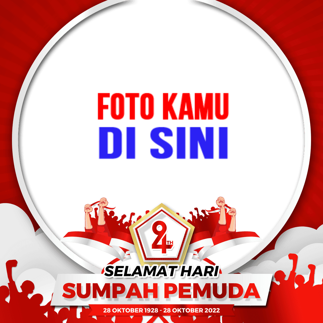 twibbonize dp template selamat Hari sumpah pemuda 28 oktober 2022 design 6 img