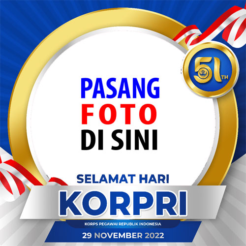 twibbonize template bingkai foto peringatan Hari KORPRI 29 November 2022 design 7 img