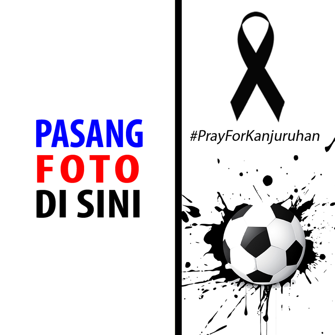 twibbonize dp template pray for kanjuruhan sepakbola indonesia design 2 img