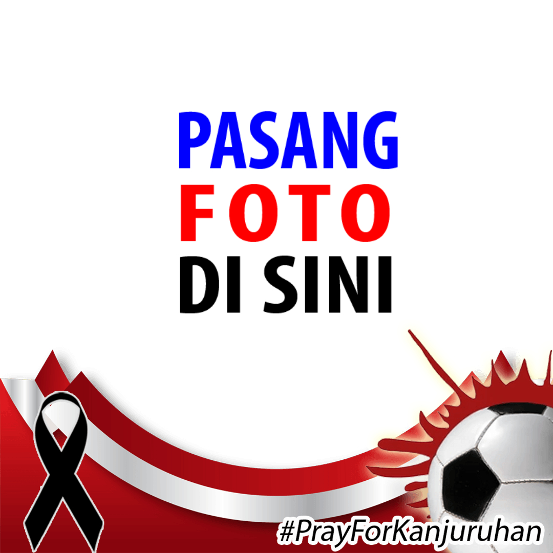 twibbonize dp template pray for kanjuruhan sepakbola indonesia design 3 img