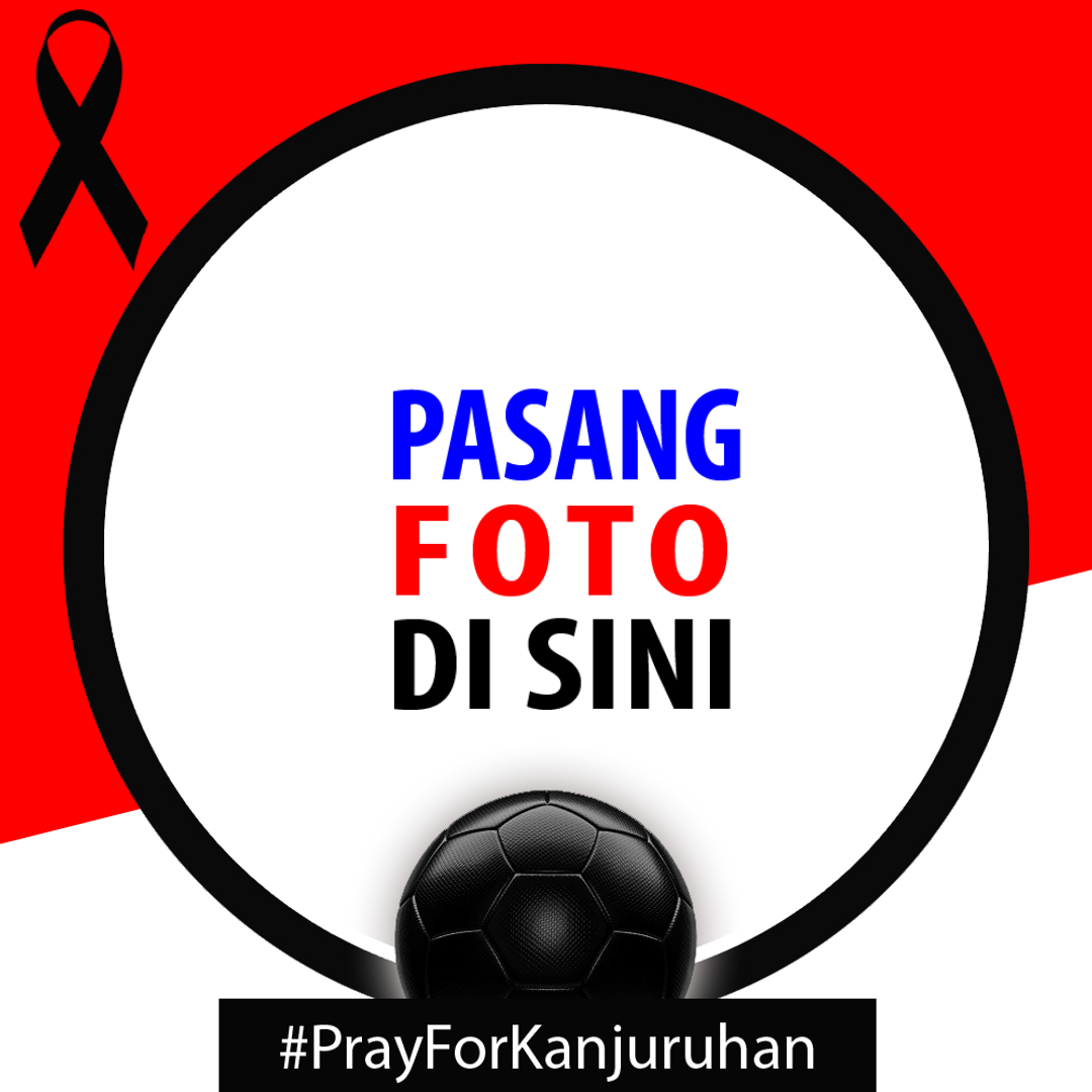 twibbonize dp template pray for kanjuruhan sepakbola indonesia design 4 img