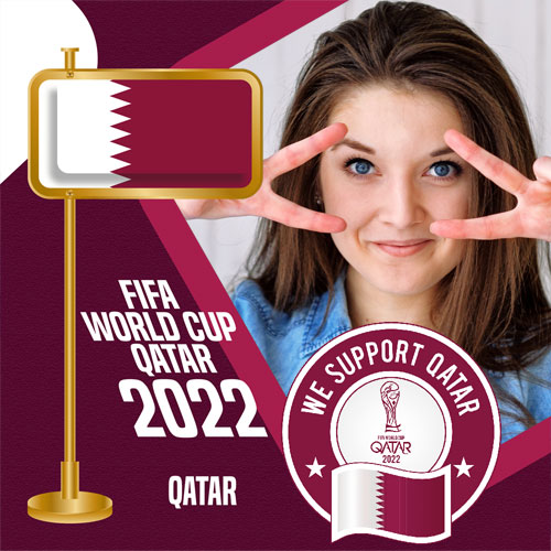 fifa world cup 2022 twibbon - Let's Support Our Team - 2022 W.o.r.l.d C.u.p gambar 1