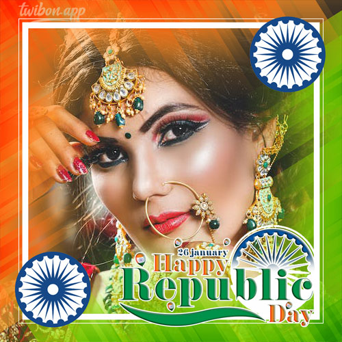 india republic day 2023 twibbon images - Happy Republic Day India 2023 Images Frame gambar 1