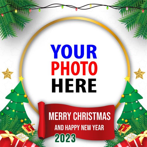 twibbonize merry Christmas and happy New Year Wishes Images hd background 2023 template frame design 4 img