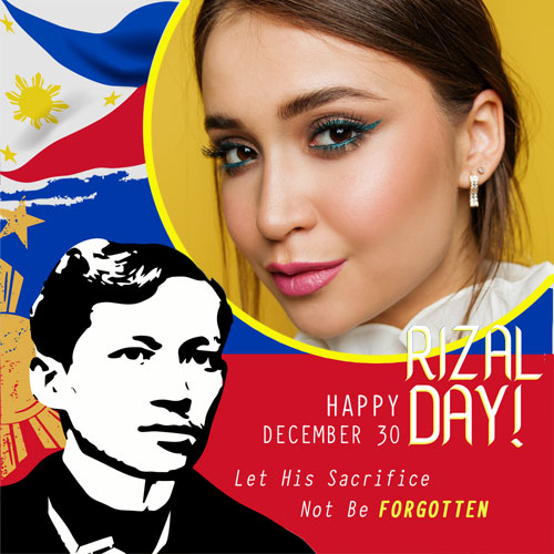 theme for rizal day greetings twibbon - Happy Rizal Day Greetings Photo Framer gambar 1