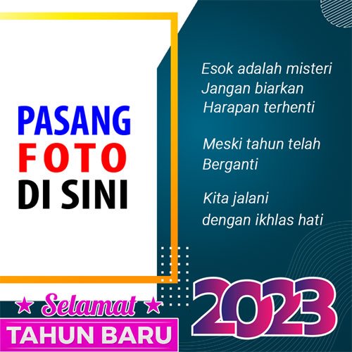 twibbonize kata kata ucapan selamat tahun baru 2023 caption template design 12 img