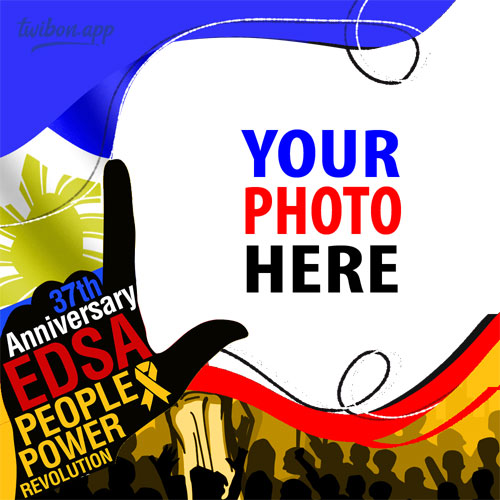 edsa revolution 37 years anniversary 2023 greetings poster images Templates PNG design 1 img