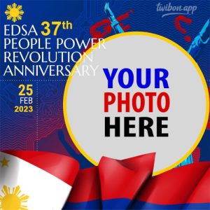 edsa february 25 philippine poster 2 - EDSA Revolution 37 Years Anniversary Greetings Templates gambar 3