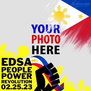 edsa february 25 philippine poster 3 - EDSA Revolution 37 Years Anniversary Greetings Templates gambar 4