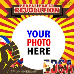 edsa february 25 philippine poster 4 - EDSA Revolution 37 Years Anniversary Greetings Templates gambar 5