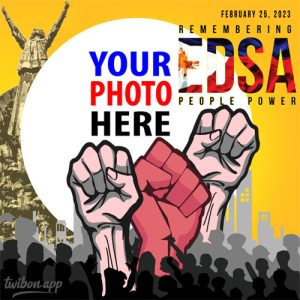 edsa february 25 philippine poster 5 - EDSA Revolution 37 Years Anniversary Greetings Templates gambar 6