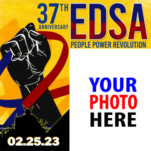 edsa revolution 37 years anniversary 2023 greetings poster images Templates PNG design 6 img