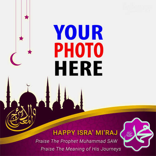 twibbonize 2023 happy Isra Mi'raj caption quotes greetings images template frame design 4 img