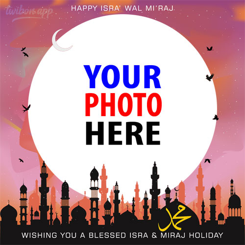 twibbonize 2023 happy Isra Mi'raj caption quotes greetings images template frame design 9 img