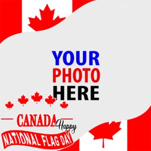 national flag of canada day images frame template 1 - National Flag of Canada Day Greetings Picture Templates gambar 2