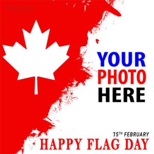 national flag of canada day images frame template 3 - National Flag of Canada Day Greetings Picture Templates gambar 4