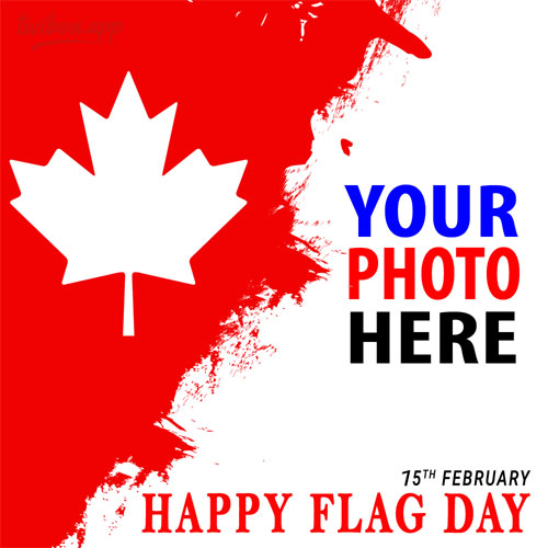 national flag of canada day greetings wishes images template frame design 3 img