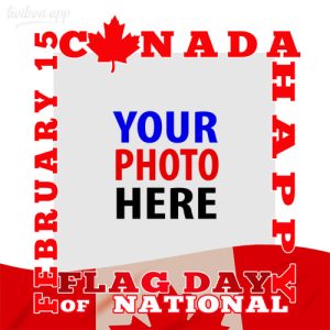 national flag of canada day images frame template 5 - National Flag of Canada Day Greetings Picture Templates gambar 6