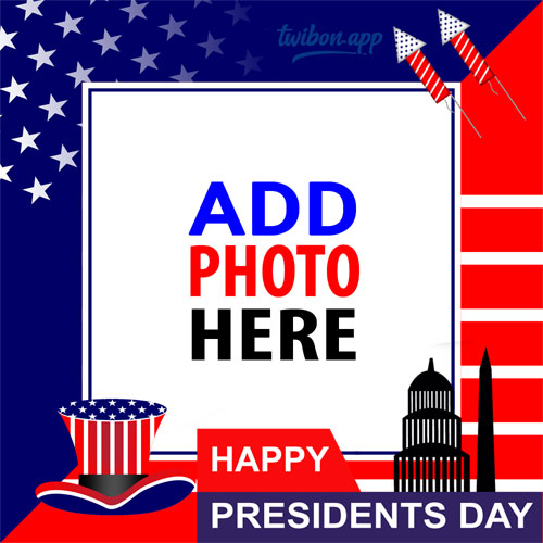 Presidents Day greetings quotes images template frame design 6 img