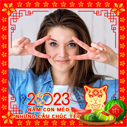 tet lunar new year twibbon - Happy Tet New Year Greetings Picture Frames gambar 1