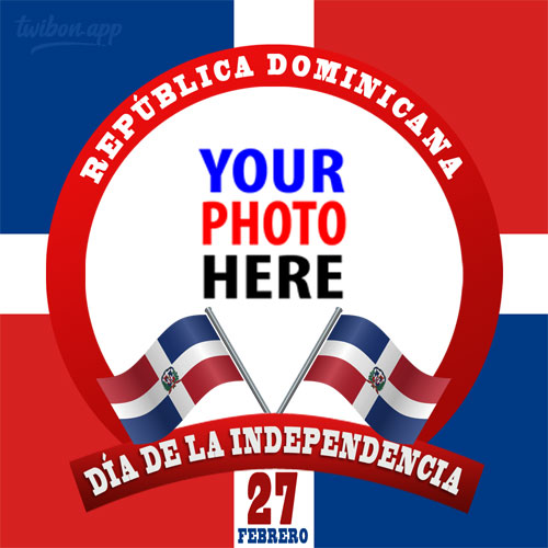 Dominican Republic Independence Day greetings quotes images template frame design 6 img