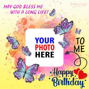 happy blessed birthday to my self funny message 1 - Happy Birthday To My Self: Funny Short Message Frames gambar 2