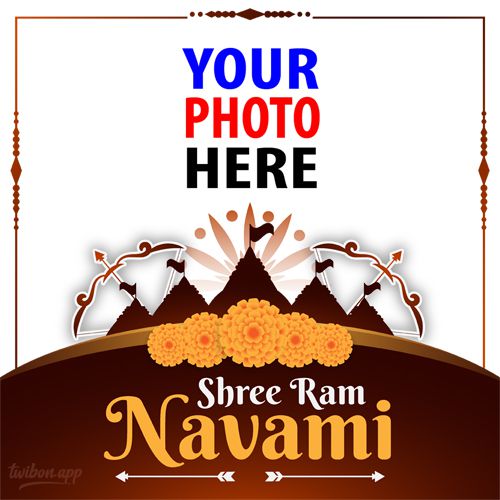 2023 Sri Rama Navami wishes images template frame design 3 img