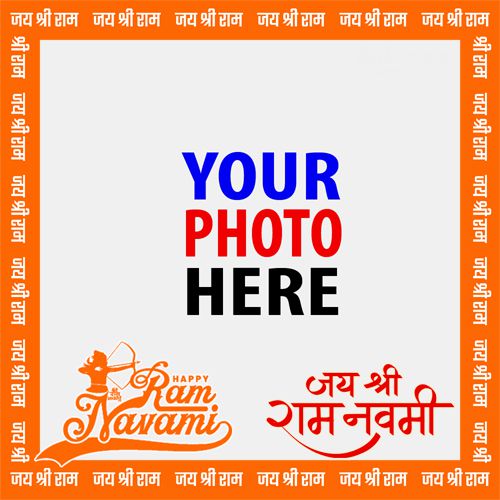 2023 Sri Rama Navami wishes images template frame design 4 img