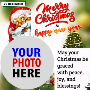 christmas 3 - Merry Christmas and A Happy New Year 2024 Photo Background gambar 4